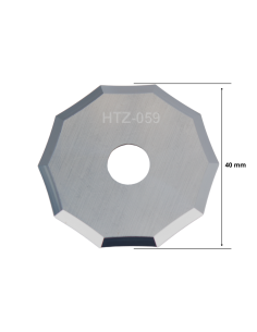Cuchilla decagonal Ibertec de 40 mm de diámetro / HTZ-059 / compatible con máquina Ibertec de corte automatizado