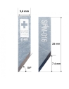 Cuchilla EN SUPER METAL DURO (SHM) Ibertec Z16 / 3910307 / SHM-016 / compatible para máquina Ibertec de corte automatizado