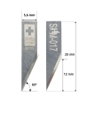 Cuchilla EN SUPER METAL DURO (SHM) Ibertec Z17 / 3910307 / SHM-017 / compatible para máquina Ibertec de corte automatizado