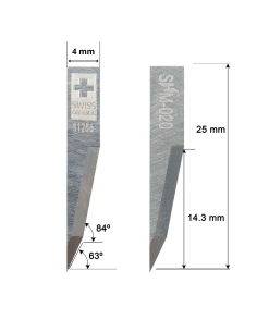 Cuchilla EN SUPER METAL DURO (SHM) Ibertec Z20 / 3910313 / SHM-020 / compatible con máquina Ibertec de corte automatizado
