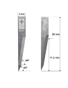 Cuchilla SUPER METAL DURO (SHM) Ibertec Z21 / 3910314 / SHM-021 / compatible máquina Ibertec corte automatizado