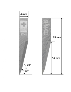 Cuchilla EN SUPER METAL DURO (SHM) Ibertec Z22 / 3910315 / SHM-022 / compatible para máquina Ibertec de corte automatizado