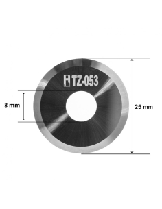 Cuchilla Ibertec Z53 / 4800059 / HTZ-053 / Cuchilla circular HM compatible para máquina Ibertec de corte automatizado