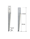 Cuchilla EN SUPER METAL DURO (SHM) Ibertec Z23 / 5005560 / SHM-023 / compatible para máquina Ibertec de corte automatizado
