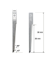 Cuchilla EN SUPER METAL DURO (SHM) Ibertec Z28 / 3910318 / SHM-028 / compatible para máquina Ibertec de corte automatizado