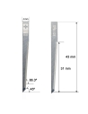 Cuchilla EN SUPER METAL DURO (SHM) Ibertec Z29 / 3910319 / SHM-029 / compatible para máquina Ibertec de corte automatizado