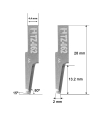 Cuchilla Ibertec Z62 / 5002488 / HTZ-062S / compatible para máquina Ibertec de corte automatizado