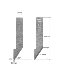 Cuchilla Ibertec Z43 / 3910325 / HTZ-043 / compatible para máquina Ibertec de corte automatizado
