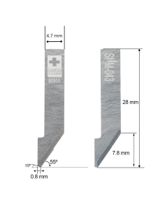 Cuchilla EN SUPER METAL DURO (SHM) Ibertec Z43 / 3910325 / SHM-043 / compatible para máquina Ibertec de corte automatizado