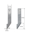 Cuchilla EN SUPER METAL DURO (SHM) Ibertec Z43 / 3910325 / SHM-043 / compatible para máquina Ibertec de corte automatizado