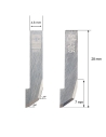 Cuchilla EN SUPER METAL DURO (SHM) Ibertec Z205 / 5222973 - 5222976 / SHM-205 / compatible para máquina Ibertec