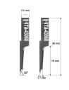 Cuchilla Ibertec 01043068 / HTA-43068 / compatible para máquina Ibertec de corte automatizado