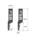 Cuchilla Ibertec 01039999 / HTA-999 / compatible para máquina Ibertec de corte automatizado